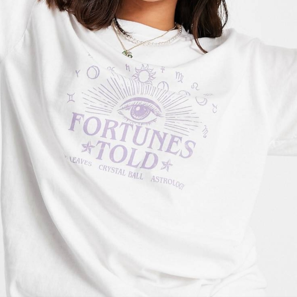 3 for $35.00 -SOS Heartbreak Fortune Teller T-Shirt Brand New! 🔮 🌙 👁
